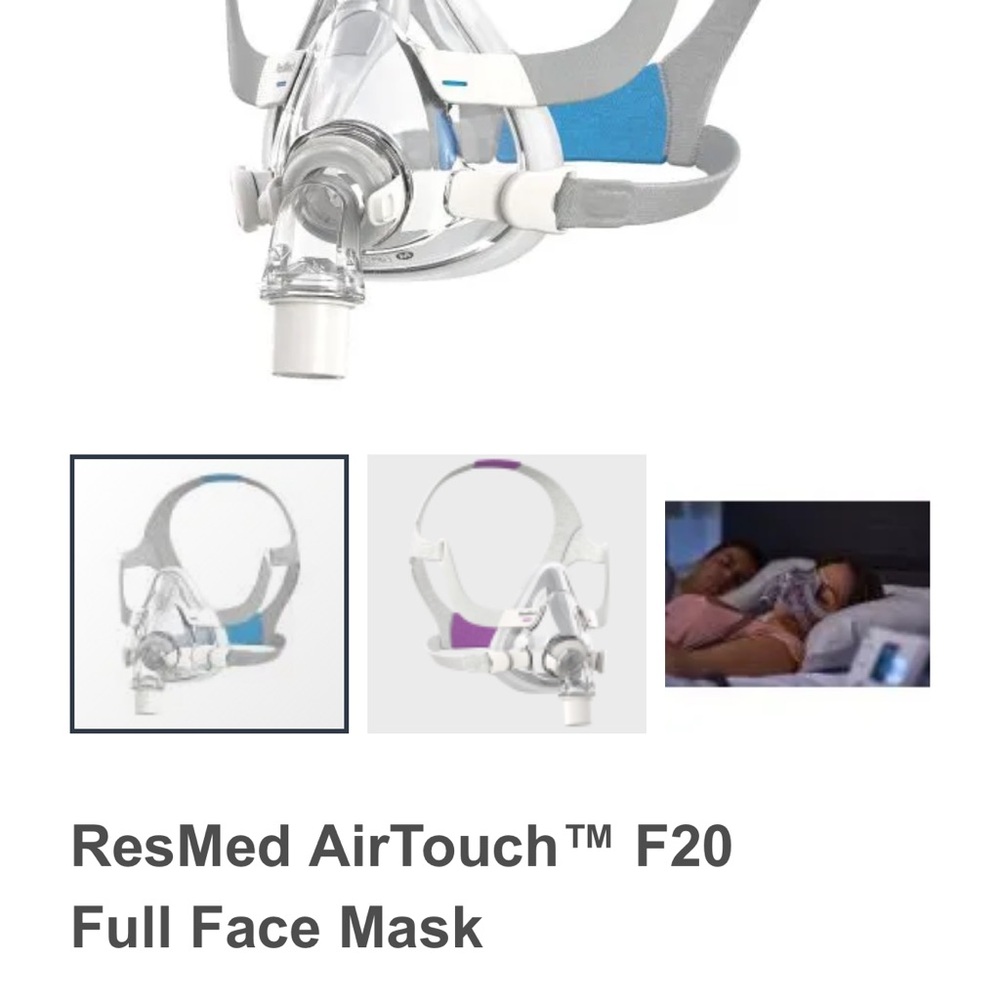 Large- ResMed VR Headset White and Gray with Enhanced Comfort